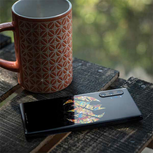 DC Comics Batman Silhouette Logo Vintage Pattern Galaxy Note 10 Plus Skin